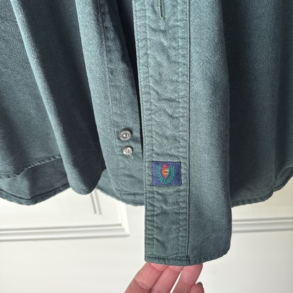 Vintage Catalina Green Button Down Shirt Classic Fit large - Picture 4 of 6